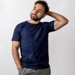 camiseta básica azul marino