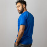 camiseta básica azul