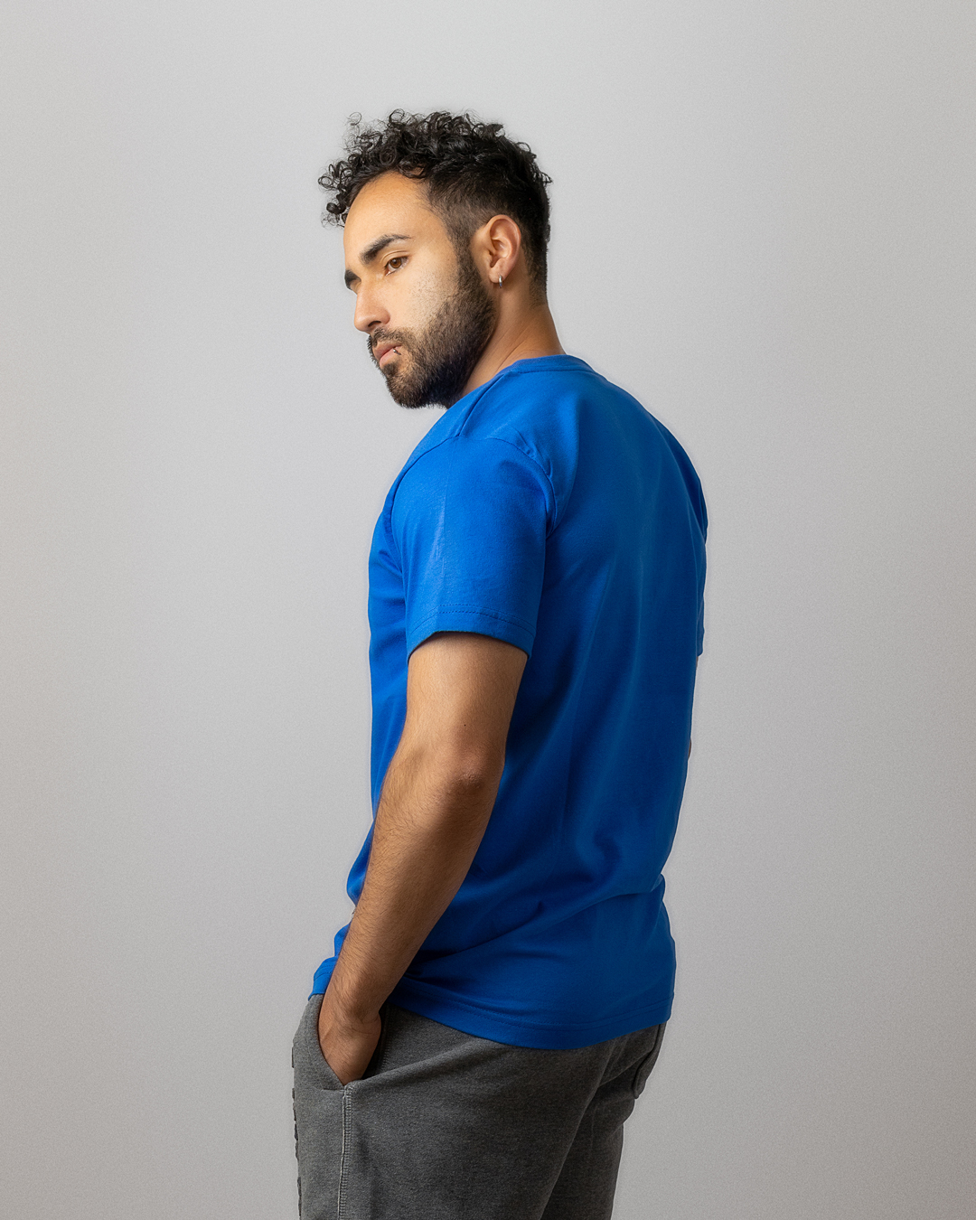 camiseta básica azul