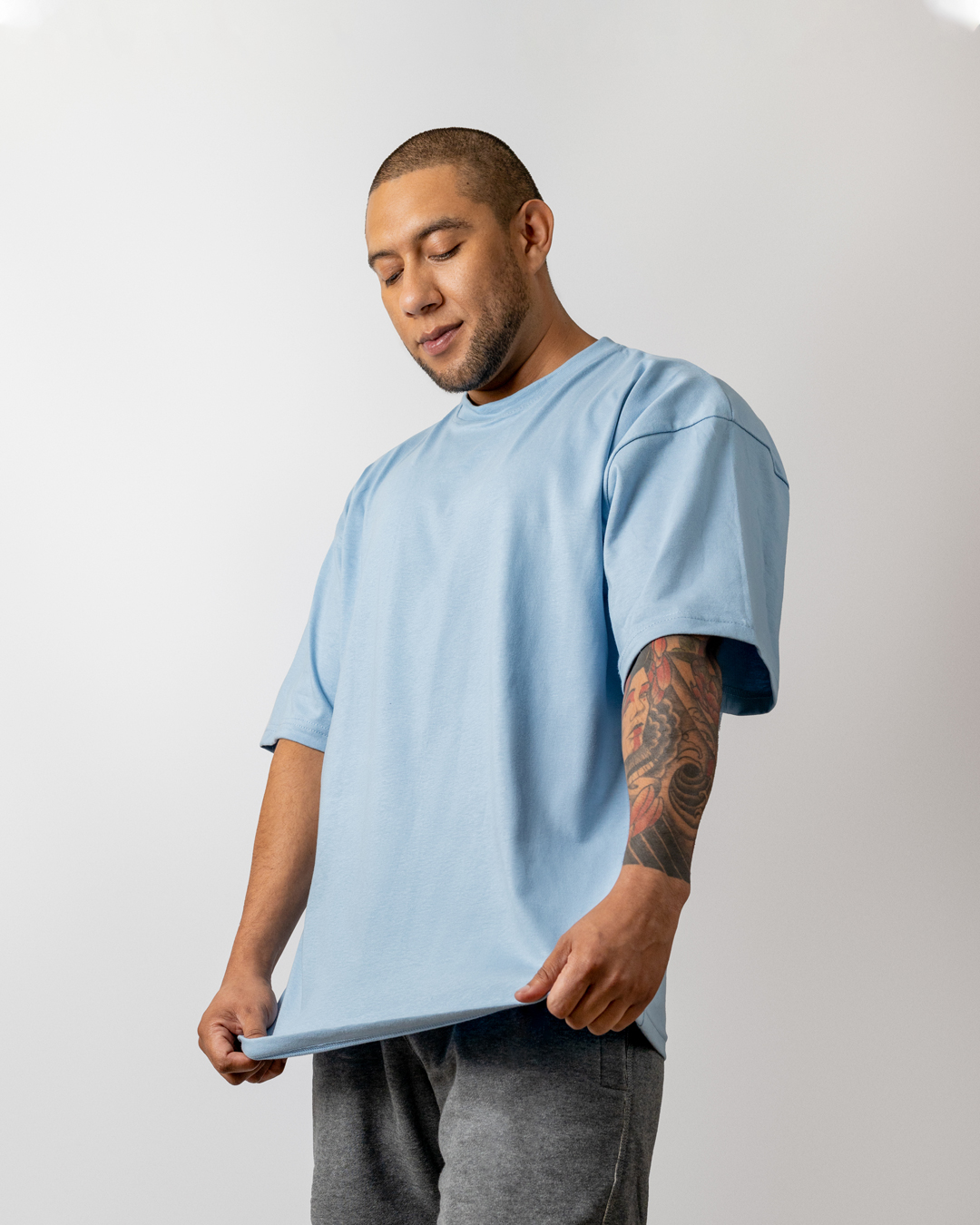 camiseta oversize celeste camiseta oversize celeste