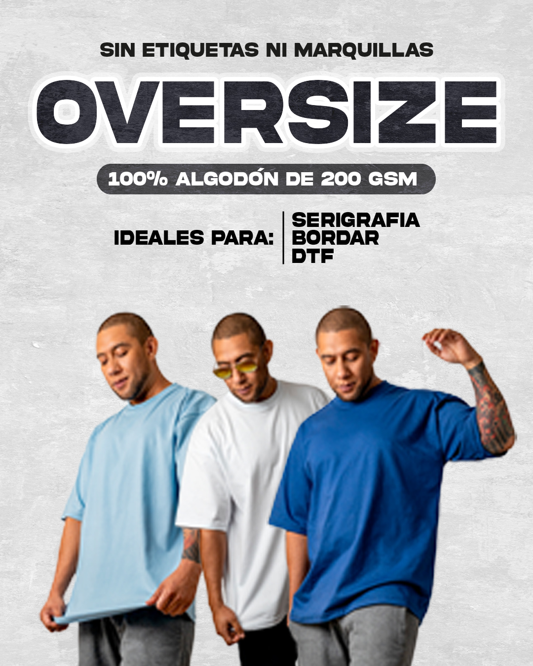 CAMISETAS OVERSIZE 100% ALGODON EN ECUADOR